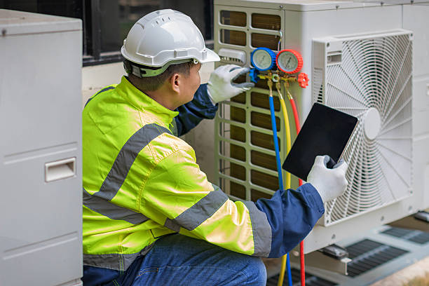 Professional Hvac technician working in Westport, CT